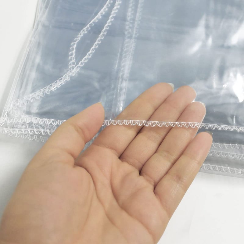 LAMINET Clear Plastic Tablecloth Protector Cover â€“ Heavy-Duty Deluxe Vinyl Table Cover â€“ 54" x 74" Oblong Rectangular â€“ Crystal Clear, Easy Clean. - Image 4